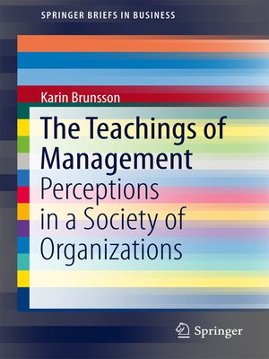 cover image of The Teachings of Management